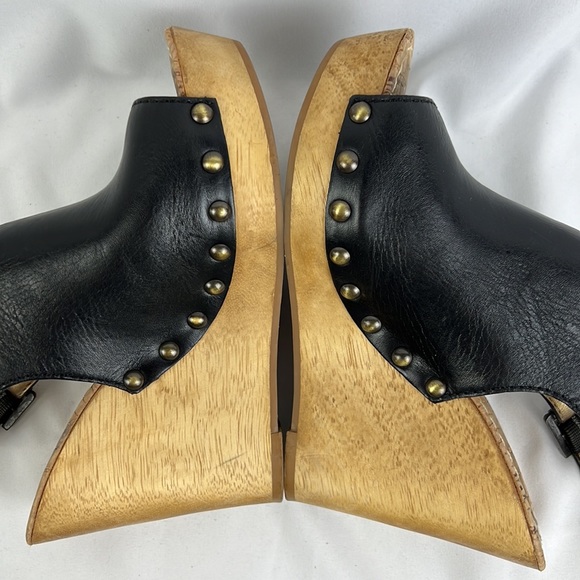 Black Sam Edelman Camilla Wedge with stud detail, sling back, size 9.5 - Picture 12 of 16